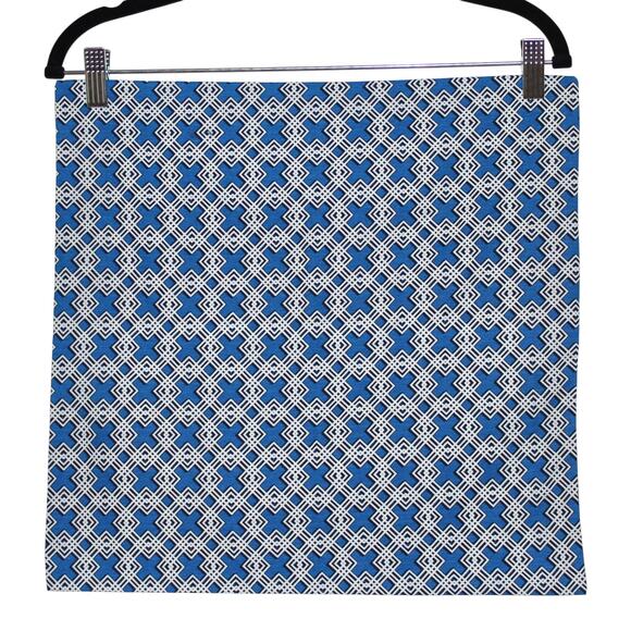 Decorative Blue Print Pillow Case 16" x 16" NWOT - Picture 1 of 2